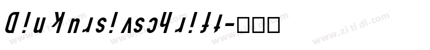 Din kursivschrift字体转换